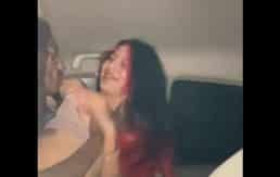 Latina cheats on her babydaddy in her Uncle’s car